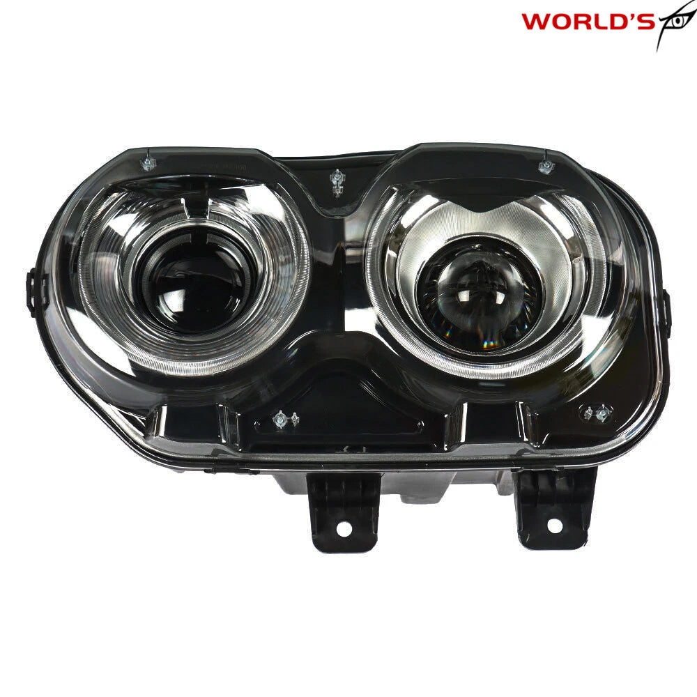 LED Headlights for Dodge Challenger Coupe (2015–2018) Black Left+Right