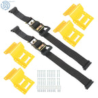 E Track Wheel Chock System for Secure Cargo Transport (1 Pack)