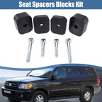 Set of 1 Seat Spacer Blocks for Toyota Tundra (2007) 387-2104 Metal Plastic Black