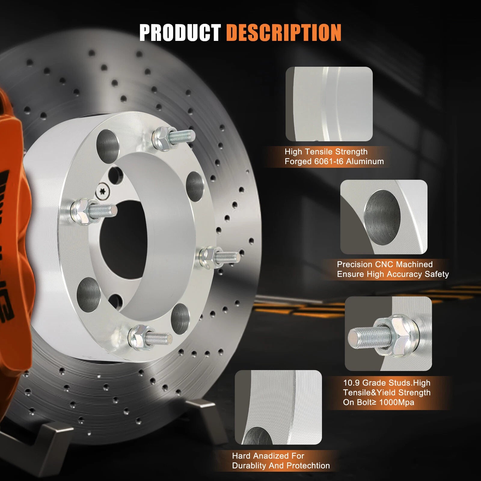 Set of 2 Wheel Spacers for Polaris RZR XP 900 Ranger (2011–2014)