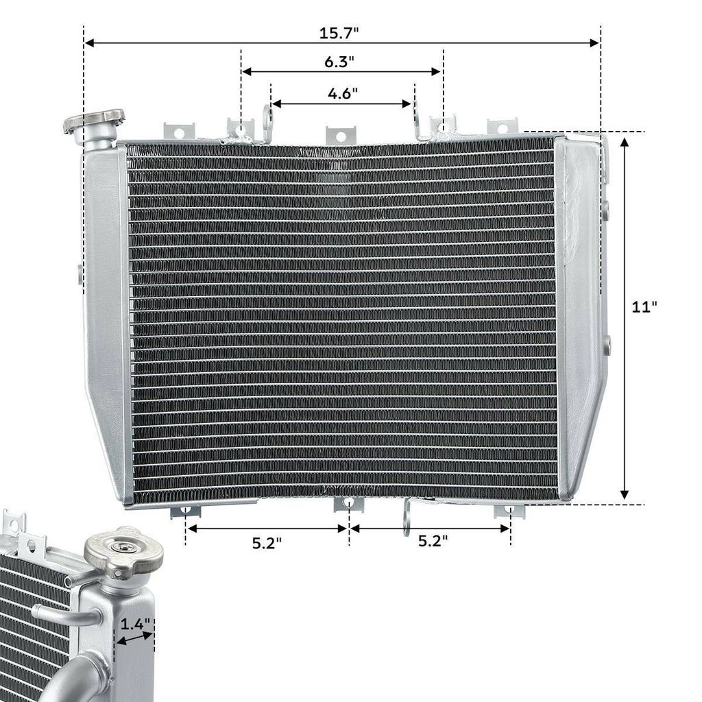 Radiator Cooler for Kawasaki Ninja ZX10R ZX1000C (2004–2005)