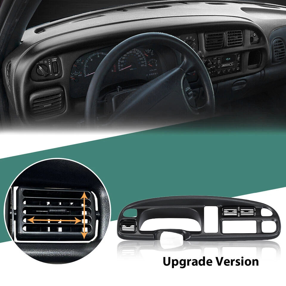 Dashboard Bezel Cover with Vents for Dodge Ram 1500 2500 3500 (1998–2002)