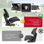 Adjustable Suspension Seat for Universal Forklift Tractor Mower Digger