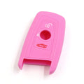 Pink Silicone Remote Flip Key Fob Cover for BMW 1/3/5/7 Series