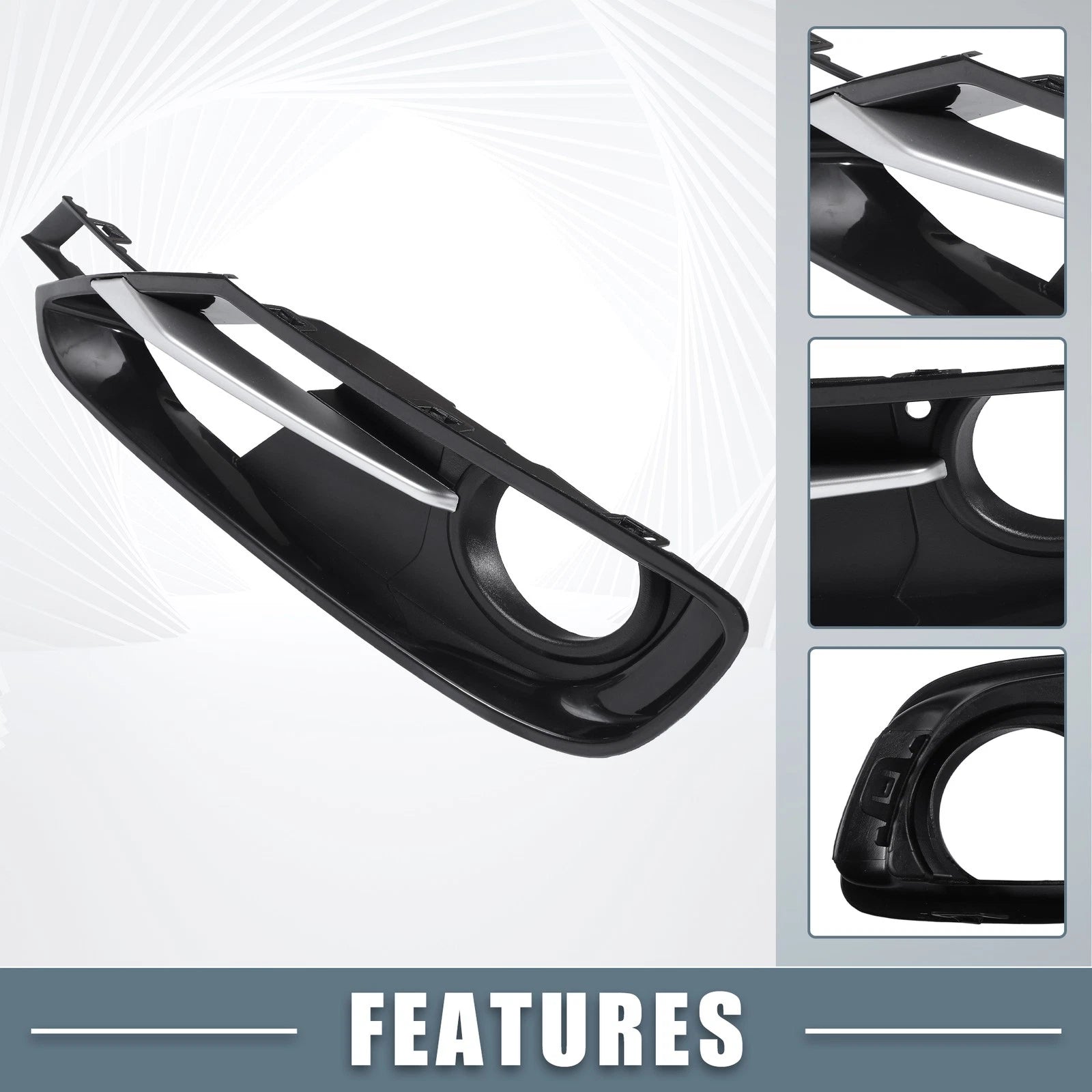 1 Pair Fog Light Grille Cover Trim 51117300739 for BMW F30 (2012–2019)