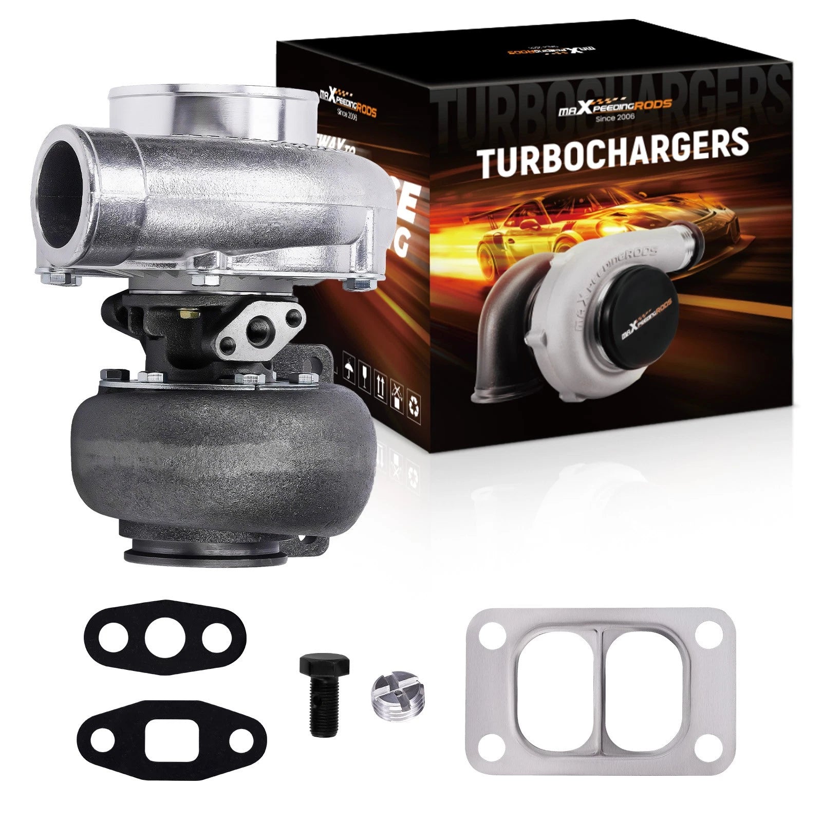 T70 Turbocharger 0.82 A/R Turbine 0.7 A/R Oil Cooled 500BHP for