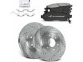 Front Brake Pad and Rotor Kit for Suzuki Equator (2009–2012) MQ773KT