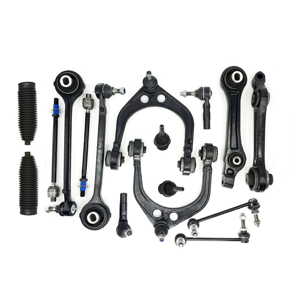 Set of 16 Front Control Arm Ball Joint Tie Rods for Dodge Charger (2005–2010)