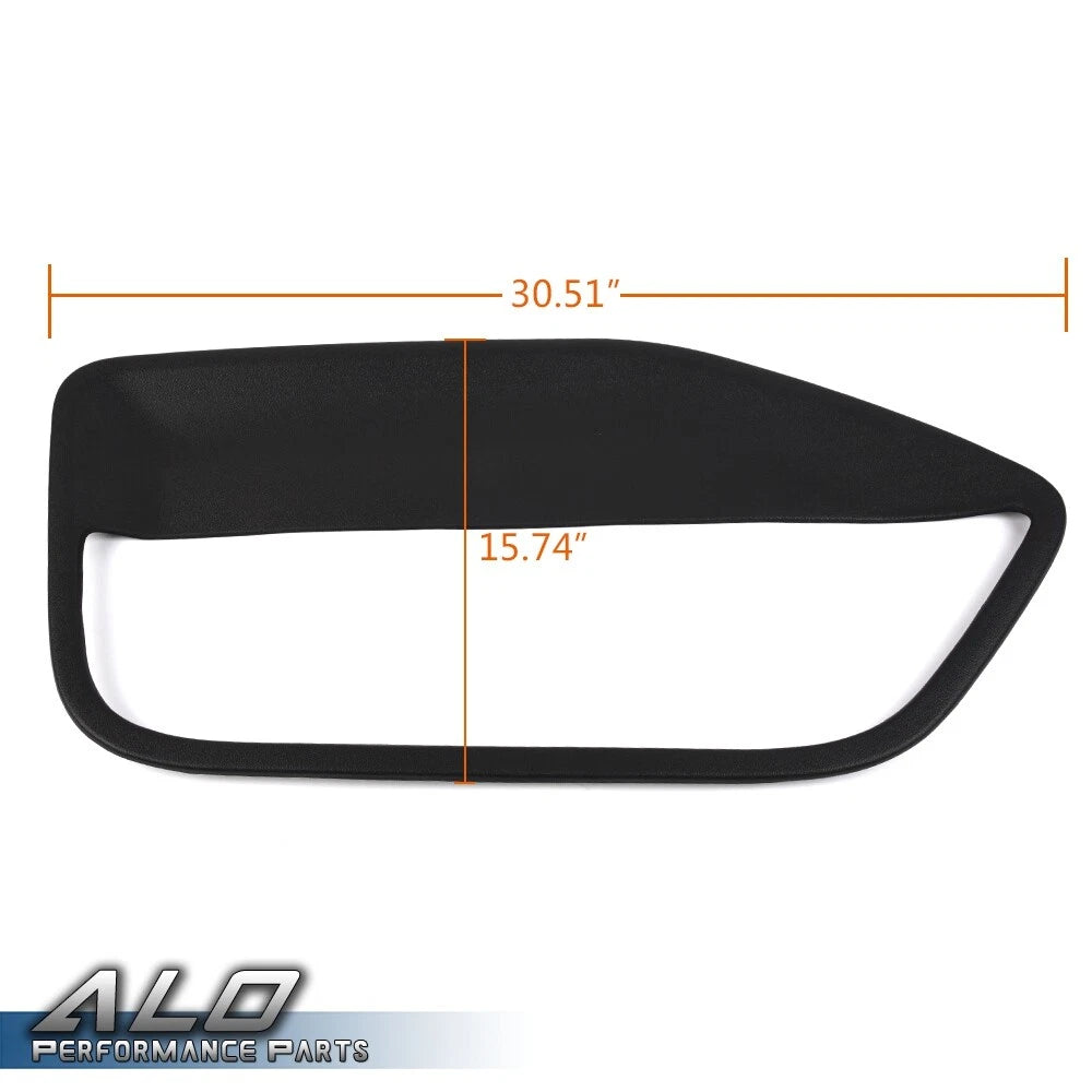 Interior Door Panel Insert Hard Cover Black for Ford Mustang (2005–2009)