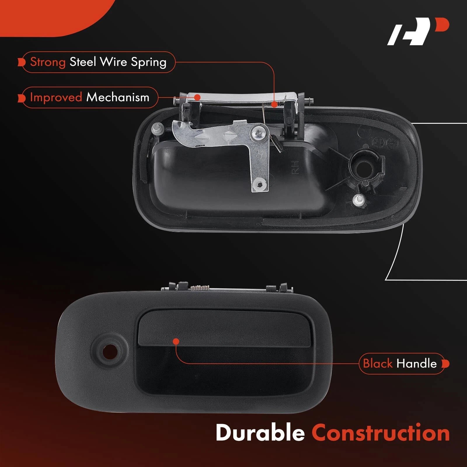 Front Exterior Door Handle with Keyhole for Chevrolet GMC