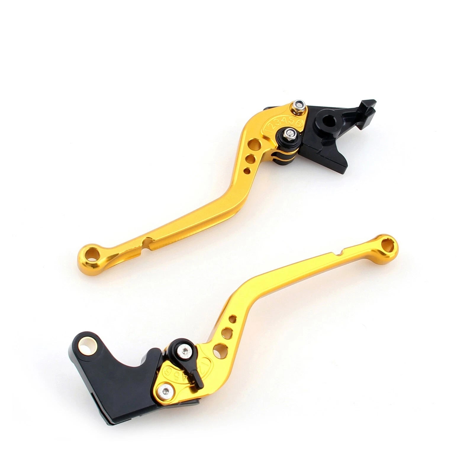 Long Brake Clutch Levers for Honda CBR600F (2007–2013), CBF600/SA (2011–2013) Gold