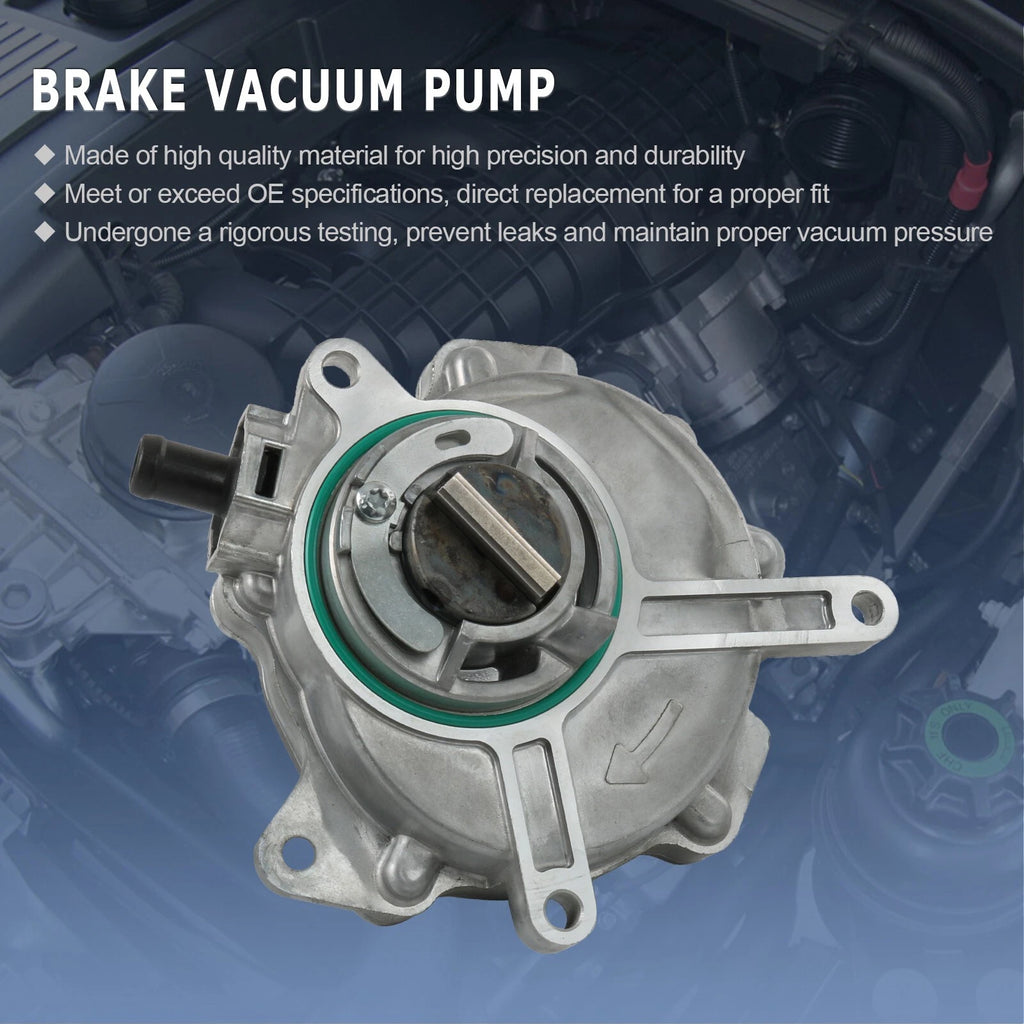 Brake Vacuum Pump for Audi A4 A3 TT Quattro Volkswagen Golf Jetta Passat (2000–2023)