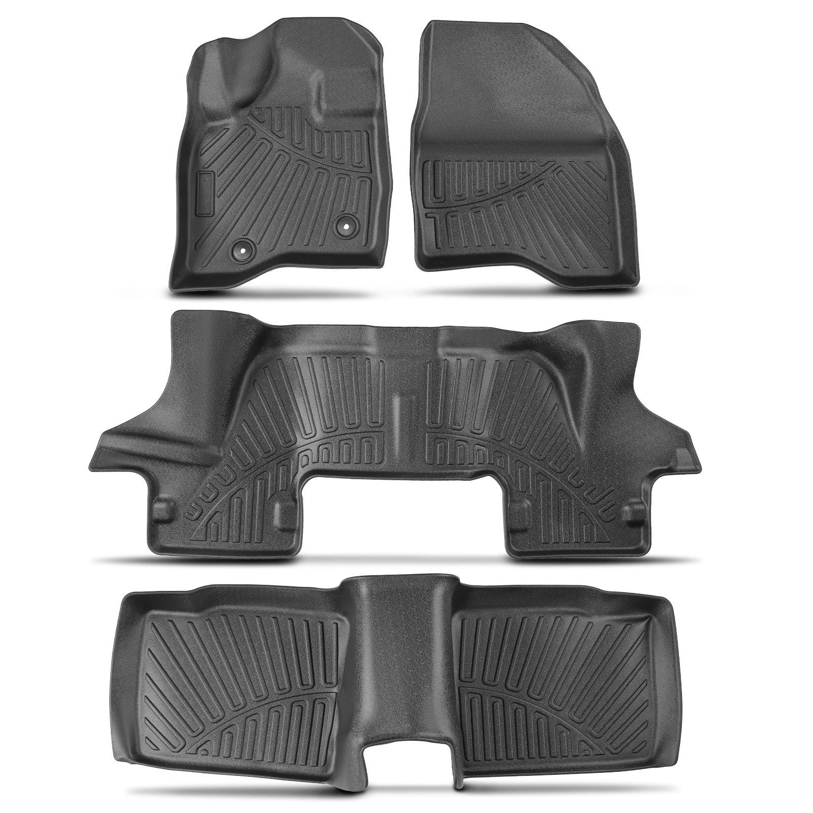 Floor Mat Liners for Ford Explorer (2017–2019) All Weather Waterproof TPE
