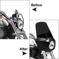 15" Black Headlight Fairing Windshield for Harley Softail Street Bob (18-24)