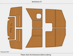 EVA Foam Faux Flooring Mat for Northshore 37 Swim Platform Cockpit