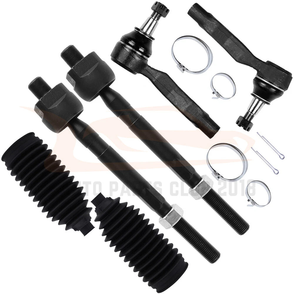 Set of 6 Steering Tie Rod Rack and Pinion Bellows for Infiniti G35 (2003–2007)