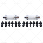 2X Glass Inline Fuel Filter for Universal Use (1/4, 5/16, 3/8)