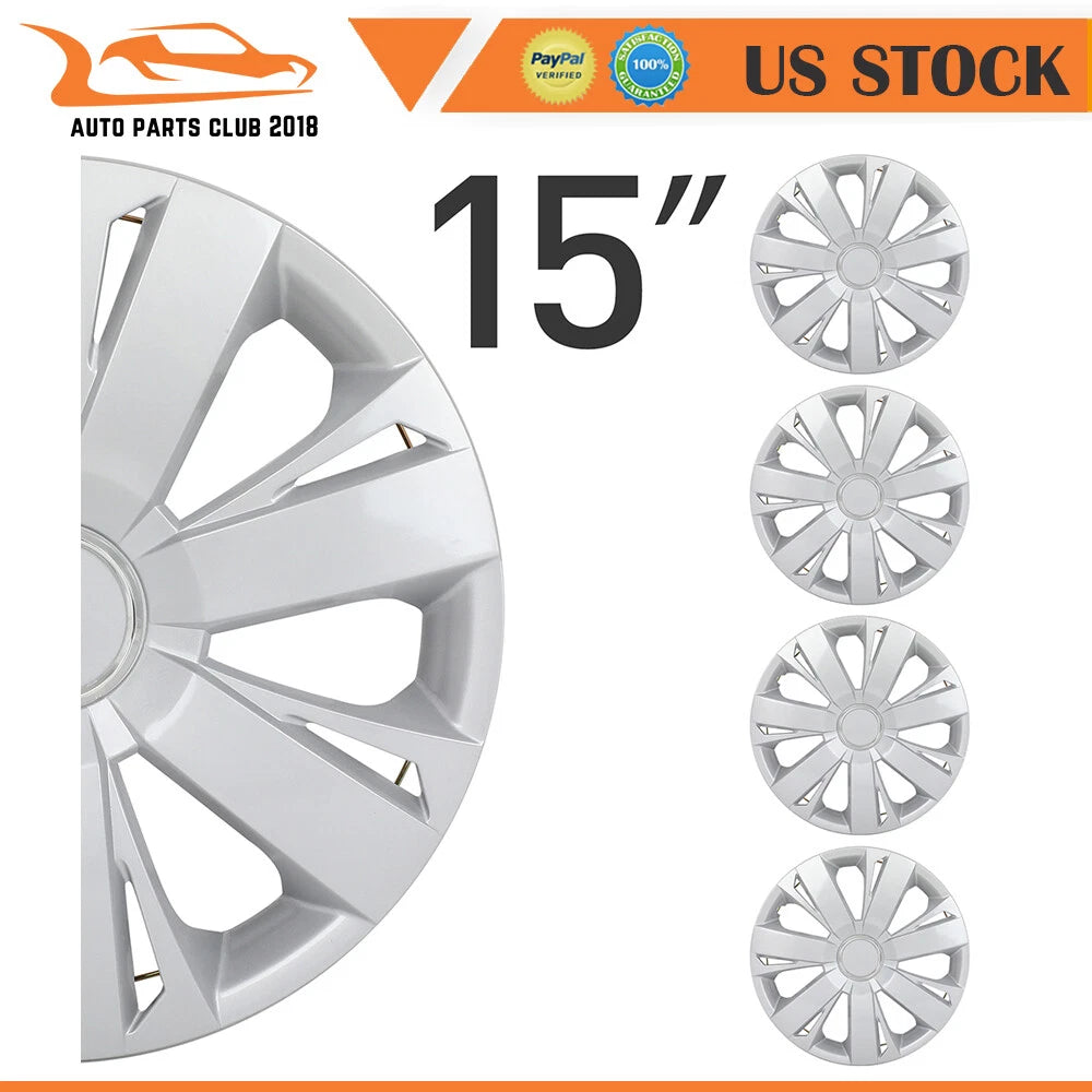 Set of 4 15" Wheel Hub Caps for All Makes Models