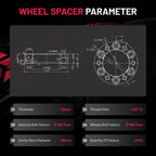 Wheel Spacers 4PCS 1.5" for Toyota Tacoma Lexus GX470 (1998–2009)