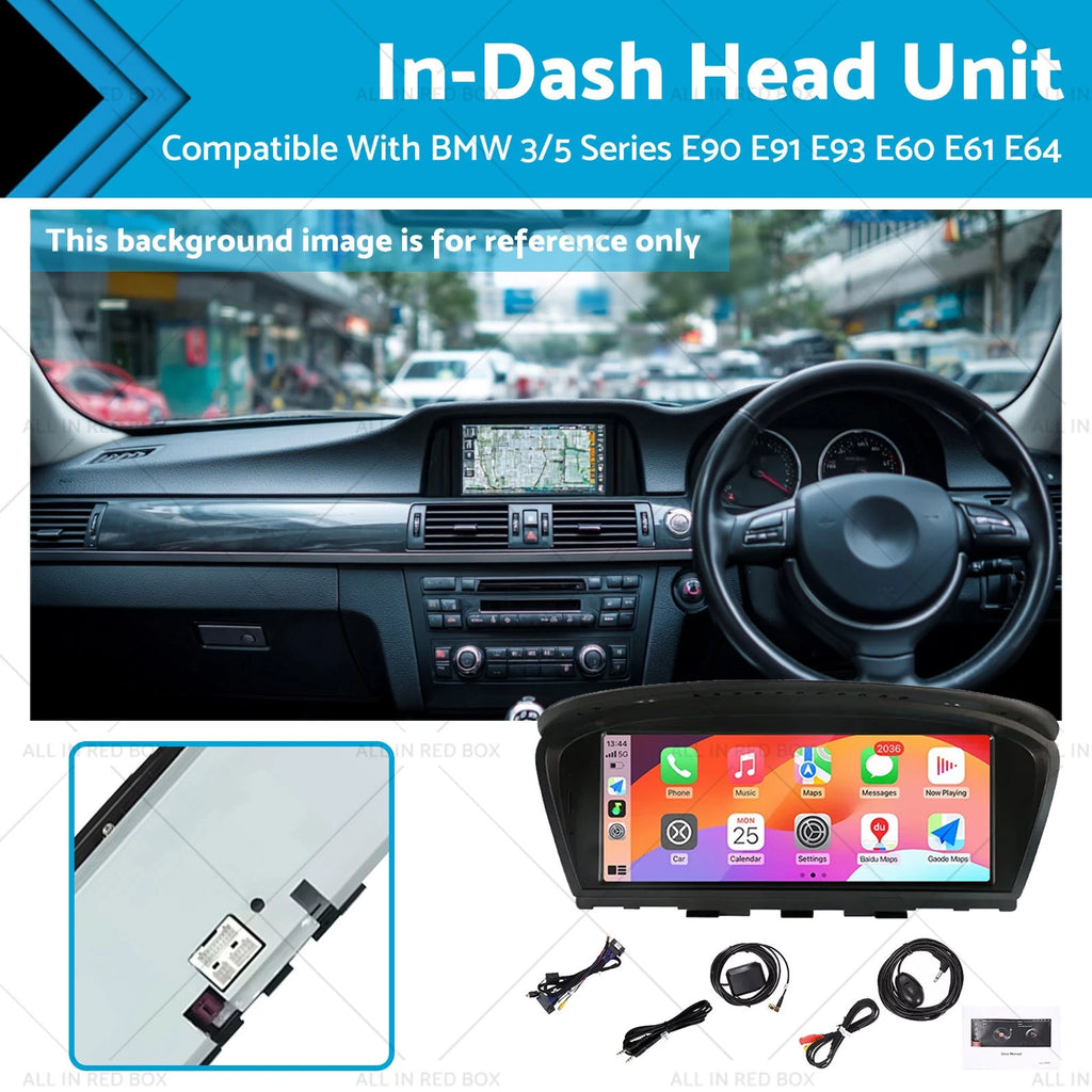 In-Dash GPS Stereo Radio for BMW 3 Series E93, 5 Series E60, E61 (2007–2013)