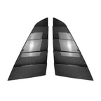 Set of 2 Rear Window Quarter Glass Louver Covers for Ford Mustang MK7 (2024+) Carbon Look
