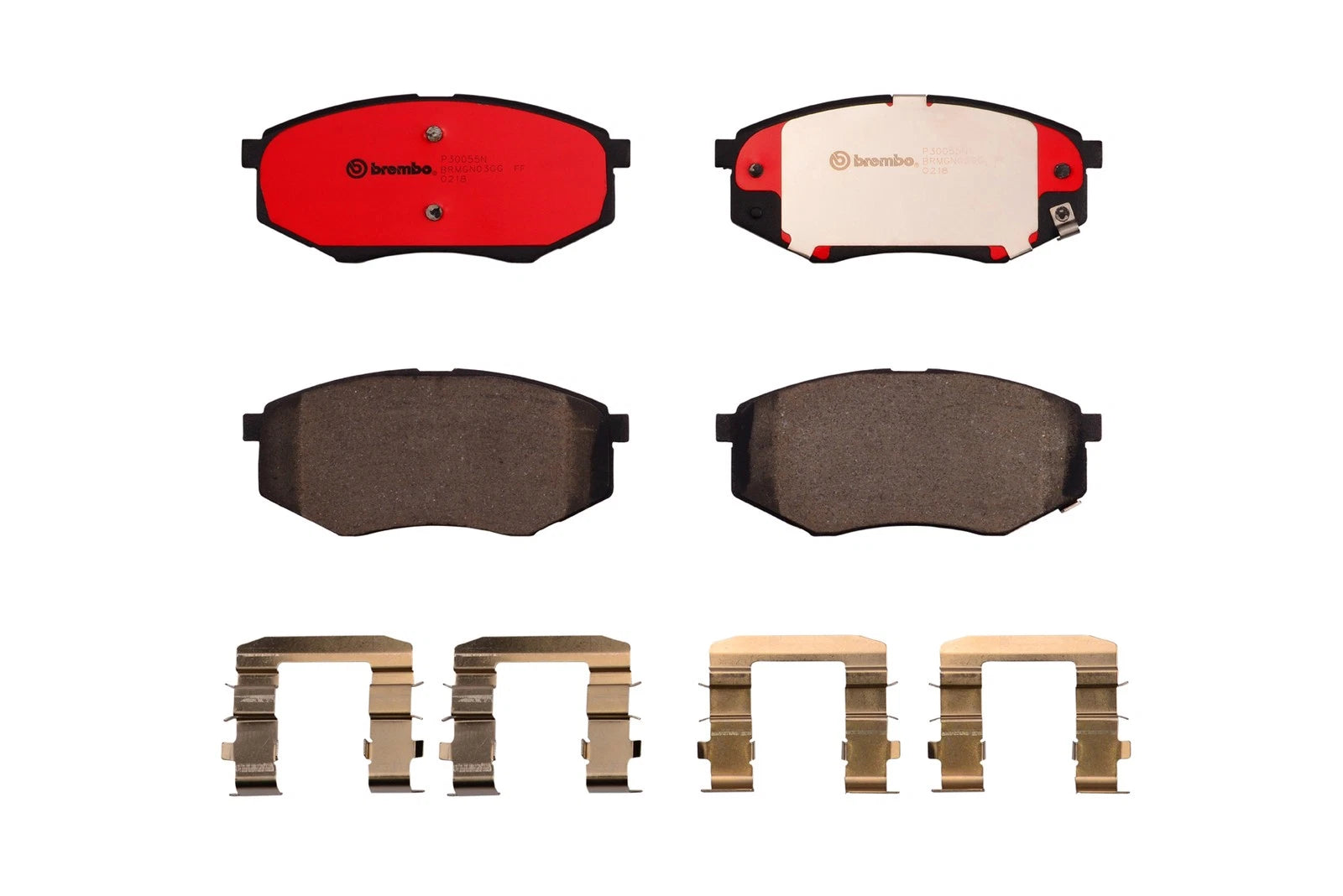 Set of 4 Brembo Front Ceramic Brake Pads for Hyundai Tucson, Kia Sportage (P30055N)
