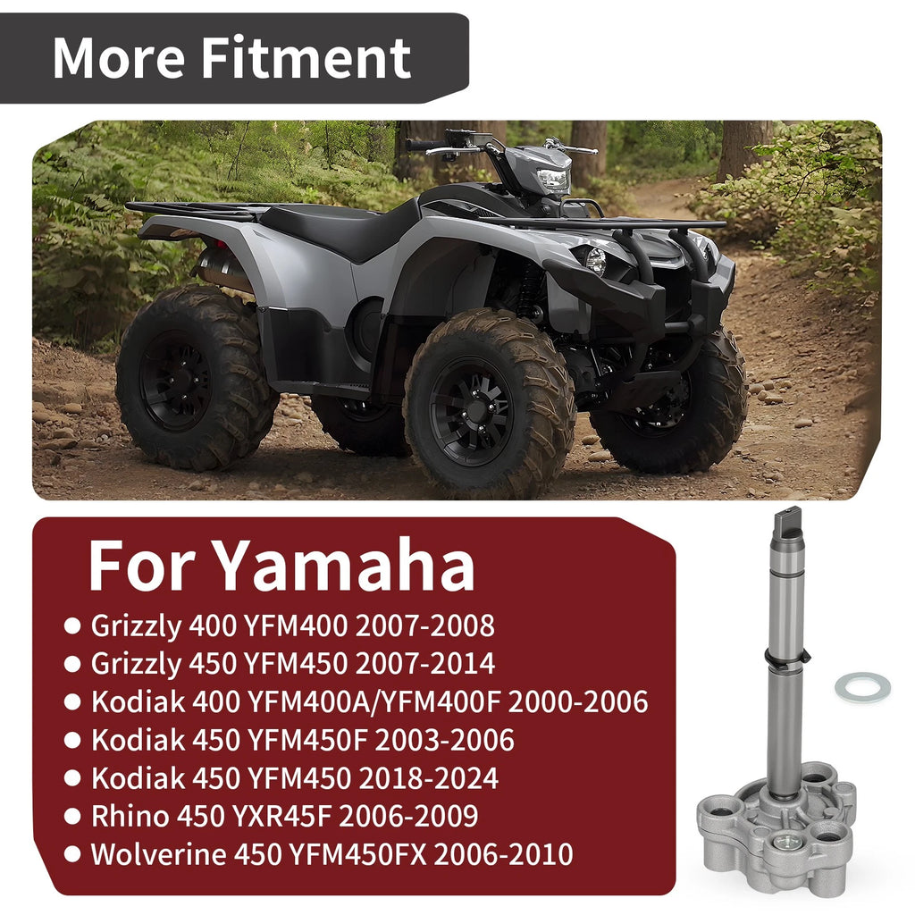 Oil Pump Kit for Yamaha Grizzly Kodiak 400 450, Rhino, Wolverine 450 (2000–2023)