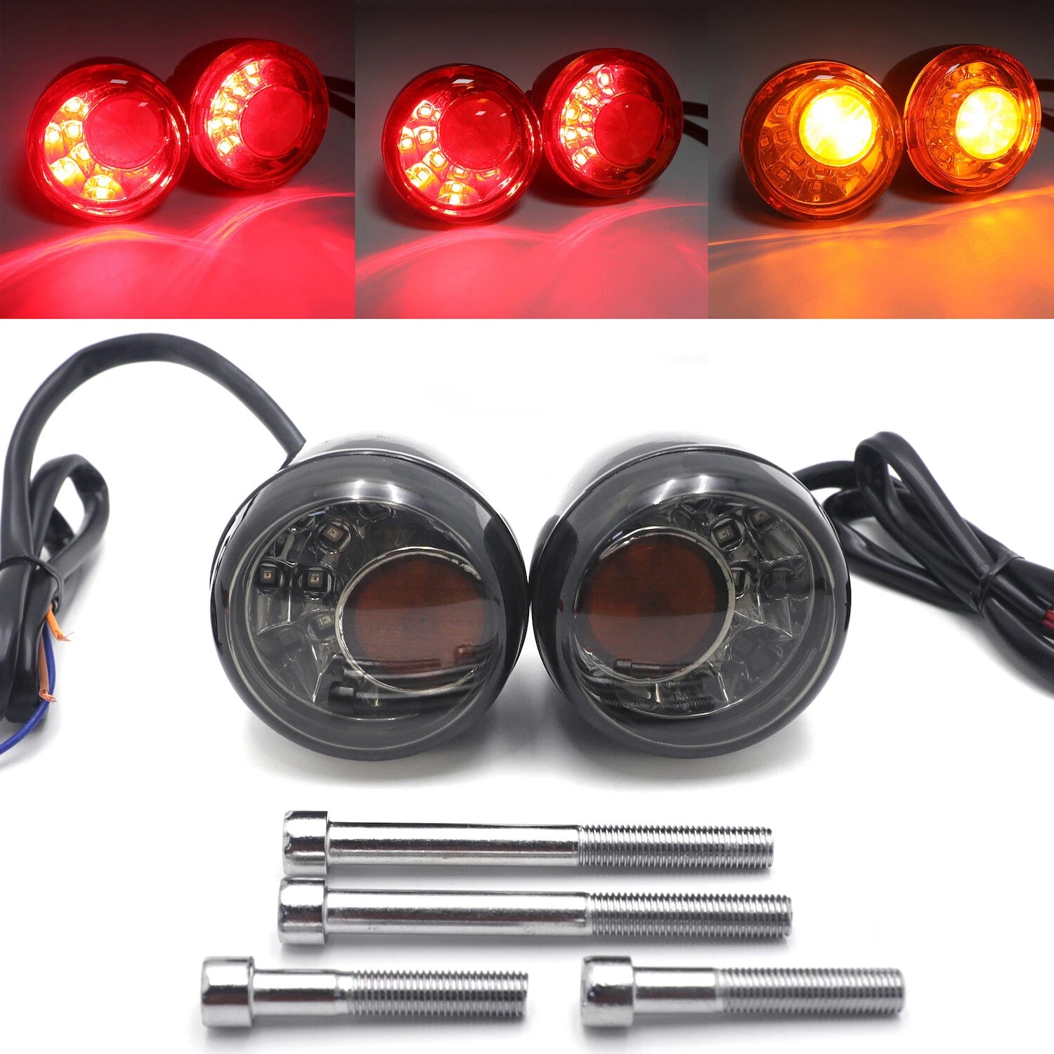 Rear LED Running Brake Turn Signal Indicator for Harley Softail (2018–2023)