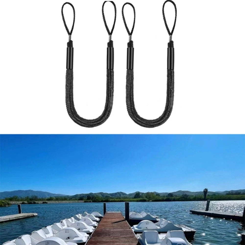 2X 4 Foot Elastic Boat Rope with Foam Float for Water Bike and Motorboat