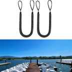 2X 4 Foot Elastic Boat Rope with Foam Float for Water Bike and Motorboat