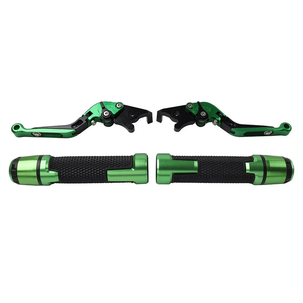 Extendable Brake Clutch Levers & Handlebar Grips for Kawasaki ZX6RR (2003-2004)