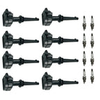Set of 8 Ignition Coils & Spark Plugs for Land Rover LR4 Range Rover Sport (2010–2013)