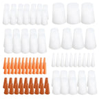 100 Pcs High Temp Masking-Plugs Powder Coating Silicone Cone-Plugs