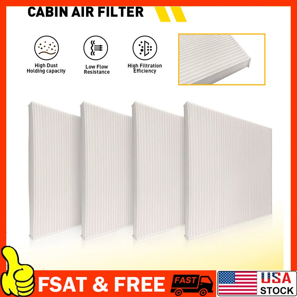 Set of 4 Cabin Air Filters for Freightliner Cascadia