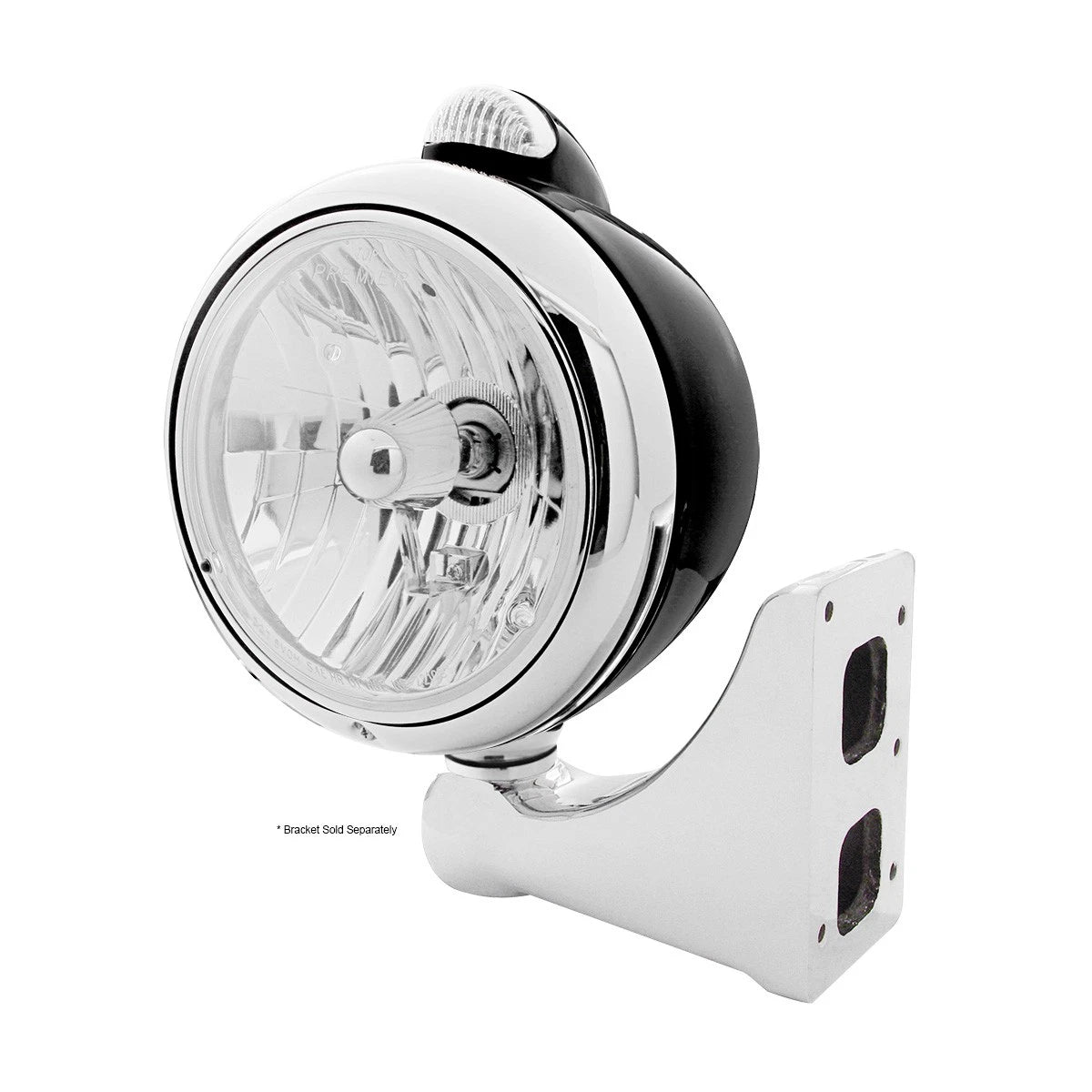 Headlight Assembly Replacement for Black Guide 682-C Style H4 LED Signal (—)