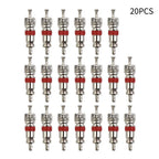 20x Tyre Valve Core Insert W/ Remover Tool for Car Bike Motorcycle Wheel