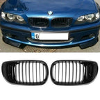Set of 2 Upper Bumper Mesh Grille for BMW E46 Touring Saloon (2002–2005)