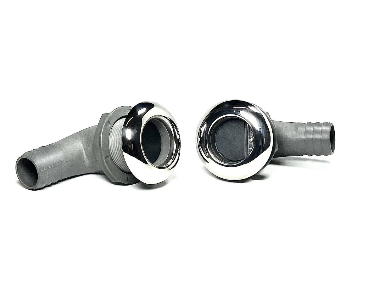 2X Stalon Scupper 90 Degree SS Face for Marine Town 9305460 (OEM)