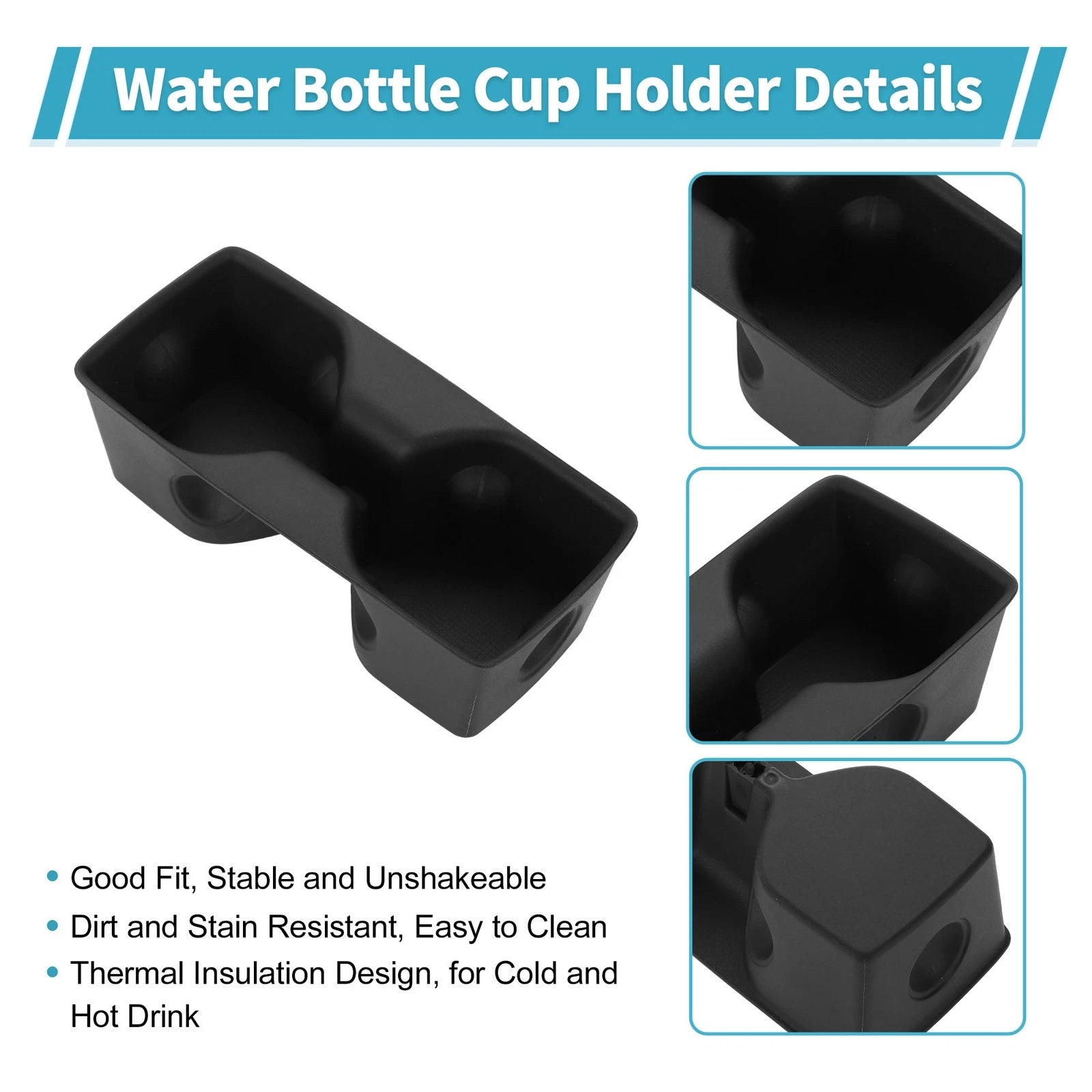 Rear Seat Center Armrest Cup Holder Organizer for Toyota RAV4 (2019–2021) TPE