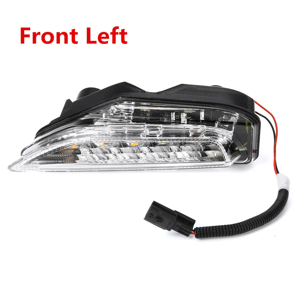 2X DRL Front LED Amber Fog Light Turn Signal Lamp for Infiniti Q50 (2014–2019)