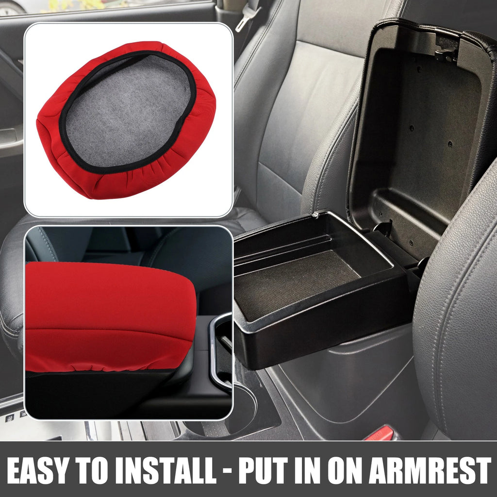 Arm Rest Box Cover Protector for Subaru Outback (2020–2023) Neoprene Red