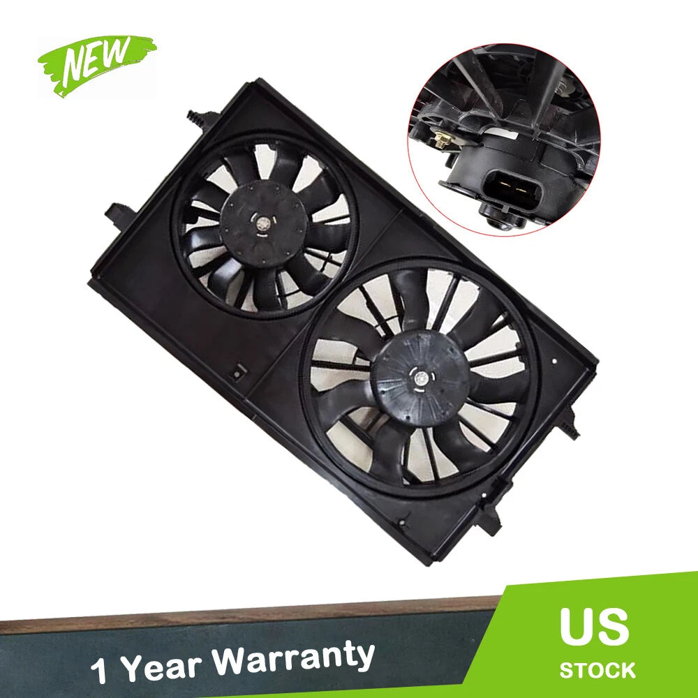 Dual Radiator Cooling Fan for Chevrolet Malibu (2004–2012) & Pontiac G6 (2005–2010)