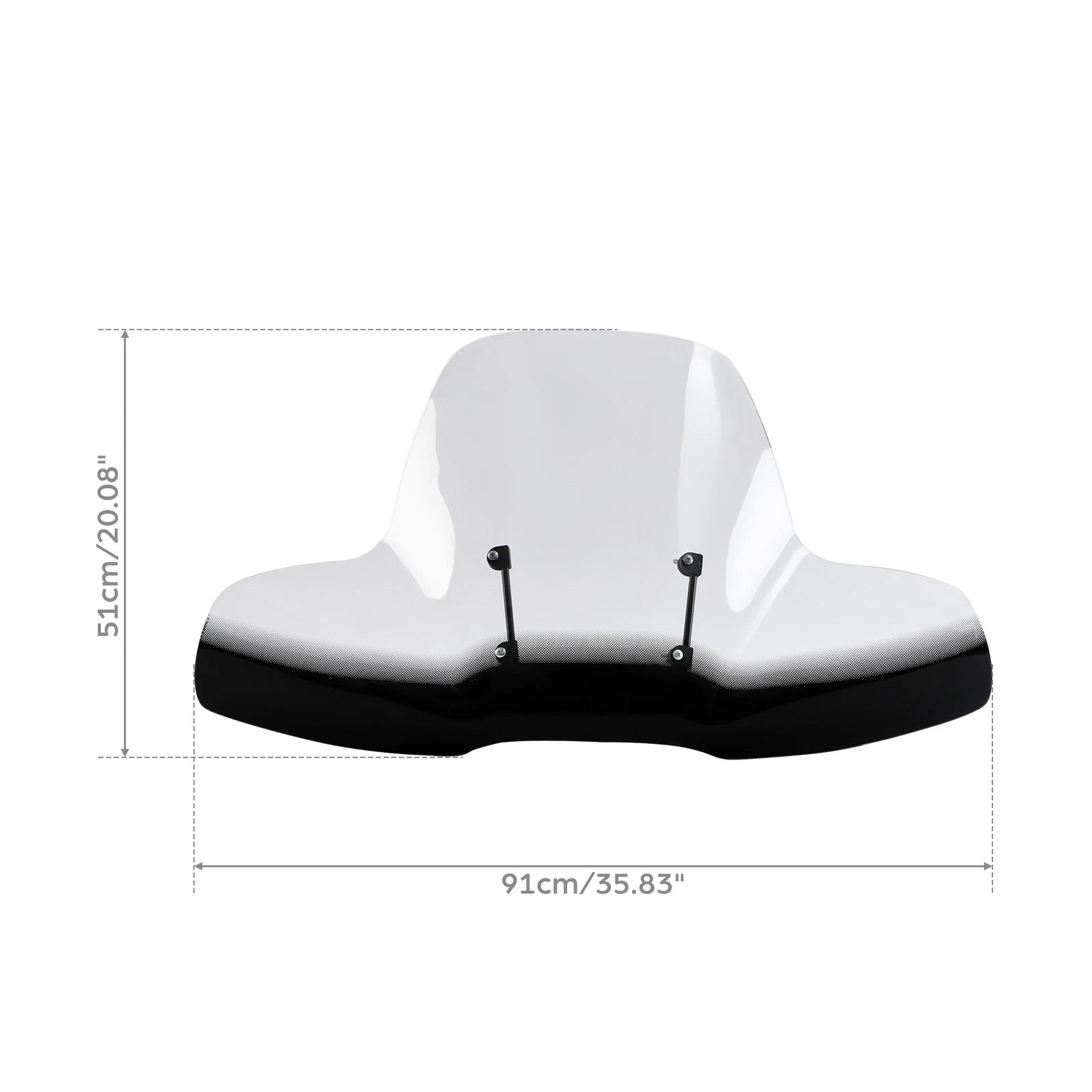 Large Windshield for Polaris, Arctic Cat, Honda, Yamaha, Kawasaki, Can-Am