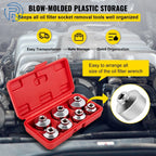 Set of 7 Oil Filter Cap Wrenches for Various Vehicles