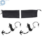 2X Folding Anchor Kit 1.5lb with 26.2ft Rope for PWC Canoe Jet Ski