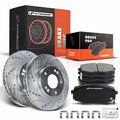 Front Drilled Brake Rotors & Ceramic Pads for Kia Forte Koup (2010–2013)