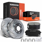 Front Drilled Brake Rotors & Ceramic Pads for Kia Forte Koup (2010–2013)