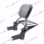 Adjustable Detachable Backrest Sissy Bar w/ Luggage Rack for Harley Touring (1997–2008)