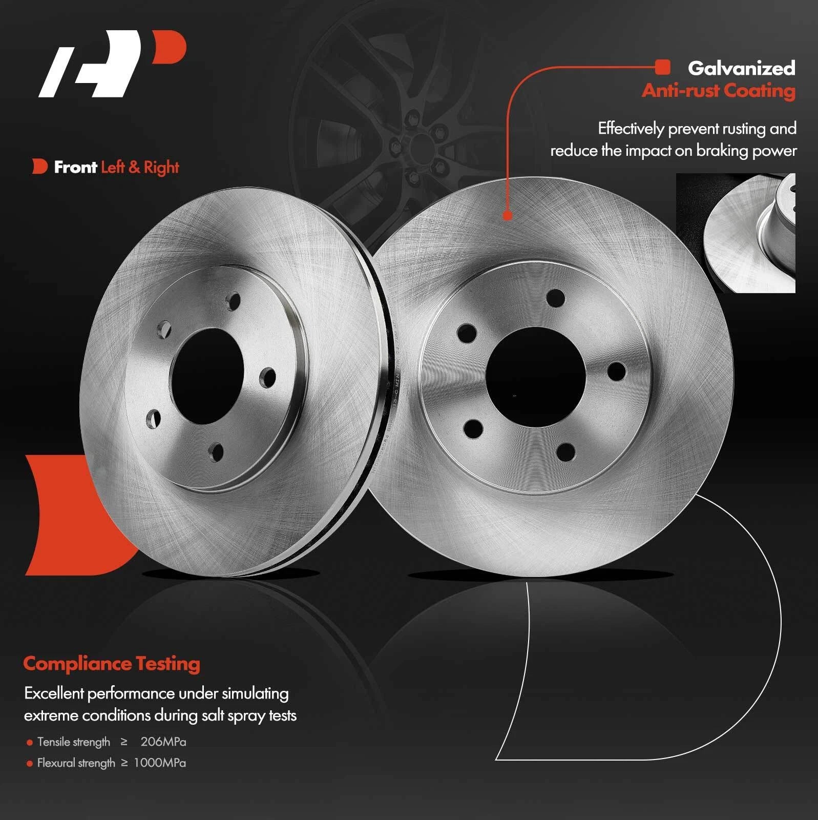 Front Disc Brake Rotors for Buick Regal (1995-1996)
