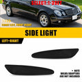 2X Smoke Lens Front Bumper Side Marker Lights for Mercedes W211 (2003–2006)
